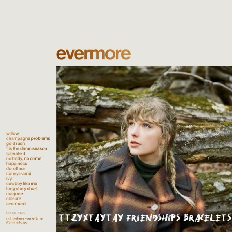 TaylorSwift友誼手環🫶🏻泰勒絲evermore專輯系列💽