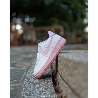 Nike Air Force 1 GS 低筒 女款 白粉 CT3839-107