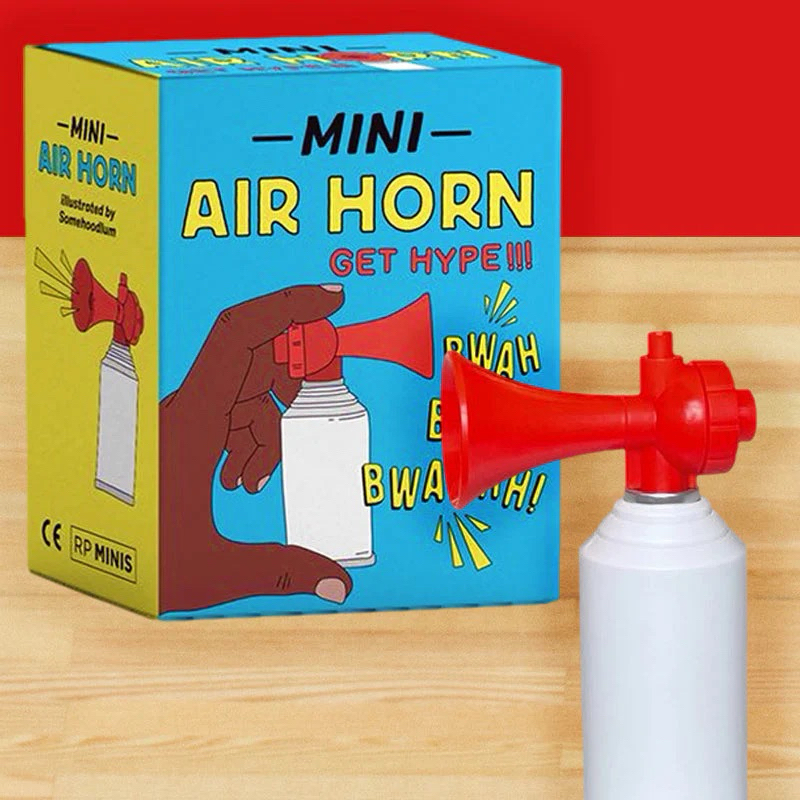 現貨不用等 迷你空氣喇叭MINI AIR HORN 迷你玩具喇叭 迷妳喇叭 搞怪玩具 療癒小物 造勢喇叭 交換禮物