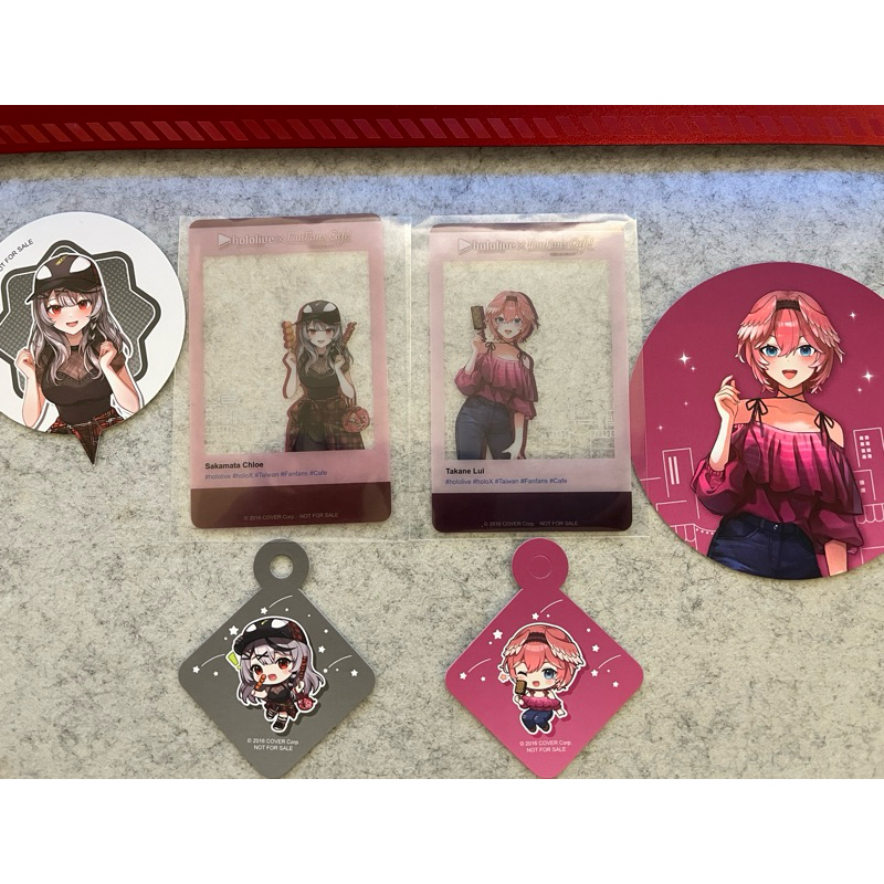 Hololive fanfans cafe 咖啡廳台灣 限定 透卡 周邊 吊飾
