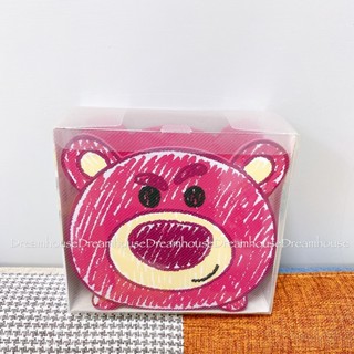 臺灣製 迪士尼 Tsum Tsum 熊抱哥 Lotso 玩具總動員 畫筆風 木製造型筆筒 筆架 筆座 收納盒 置物盒