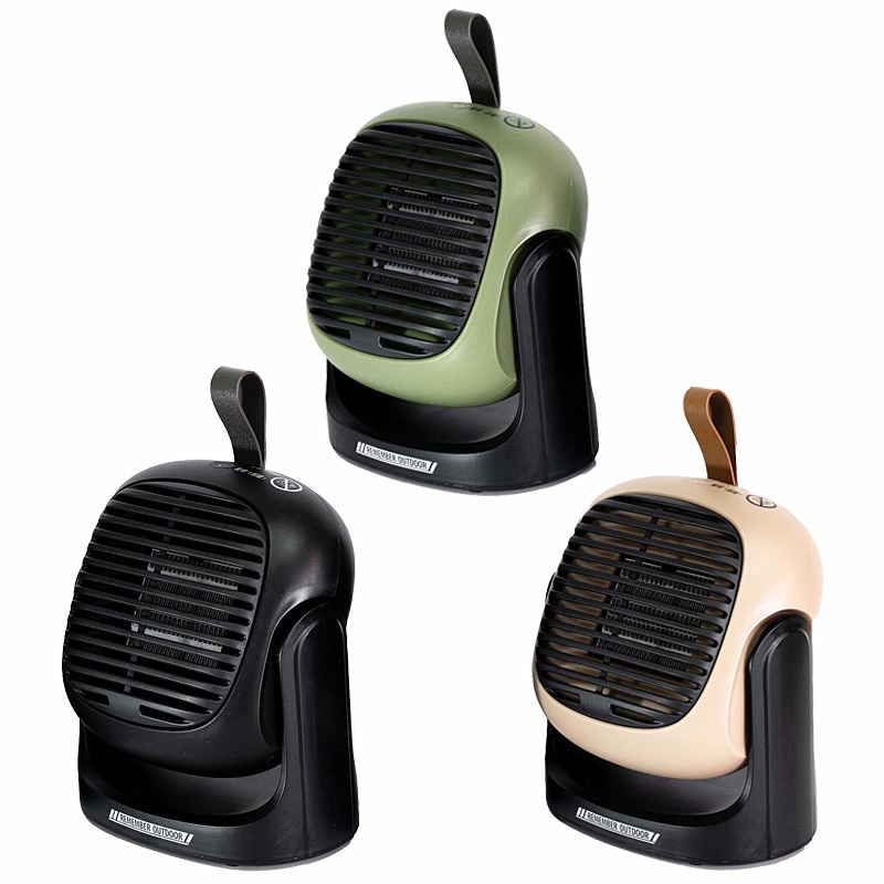 【Happy Camper】樂活不露 510W PTC電暖器 附簡易收納袋 軍綠色 沙色 黑色 300W/510W