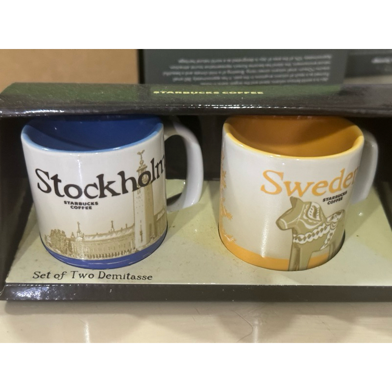 星巴克城市杯 斯德哥爾摩+瑞典 3oz小杯子
