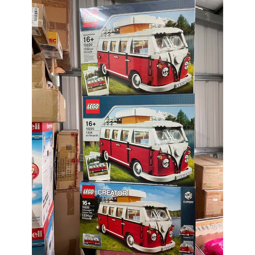 (二手) 樂高 LEGO lego 10220 福斯 T1 露營車 (一次給3種外盒)(請先問與答)