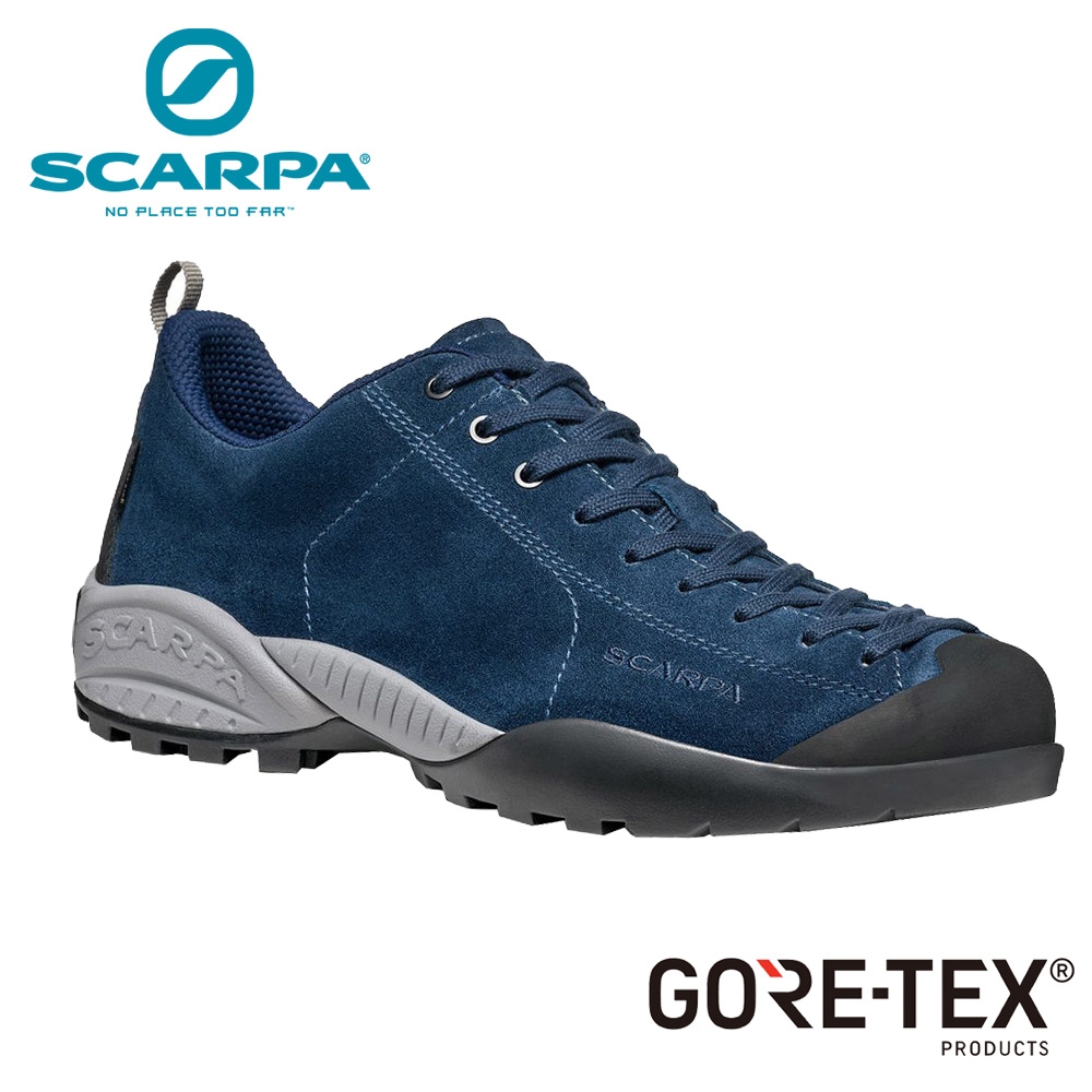 【SCARPA】原廠貨 中性 MOJITO GTX 低筒防水登山鞋/郊山鞋/休閒鞋 深海藍