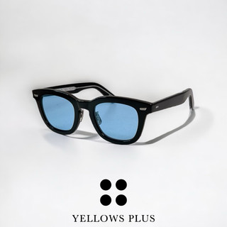 【本閣】YELLOW PLUS MIKE日本手工賽璐珞眼鏡 復古黑色方框 鏡腳蕊心雕刻 TV*R唐草 JMM 木村拓哉風
