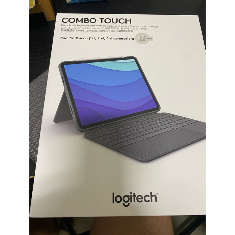 Logitech羅技 COMBO TOUCH 配備觸控板的背光鍵盤保護套-iPad Pro 11吋專用 原廠公司貨