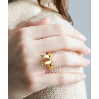 KANI🦀【WHIM】日本 蝴蝶結緞帶戒指