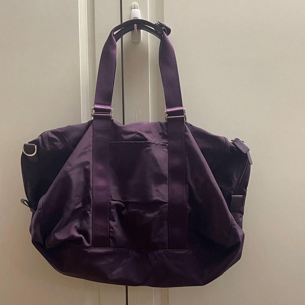 Agnes b.紫色提背雙用旅行包