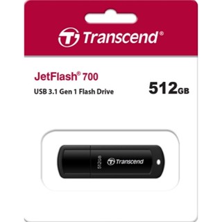 Transcend 創見 JetFlash700 512GB USB3.1 隨身碟(黑色)