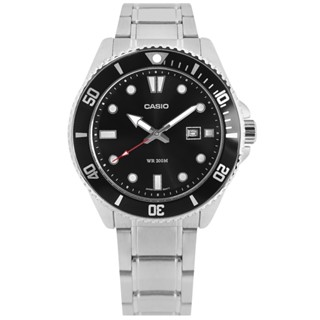 CASIO / 卡西歐 潛水錶 槍魚系列 水鬼 不鏽鋼手錶 黑色 / MDV-107D-1A1V / 44mm