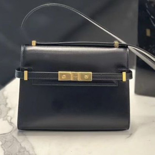 Saint Laurent 727766 YSL 迷你 BOX小牛皮曼哈頓包 黑色