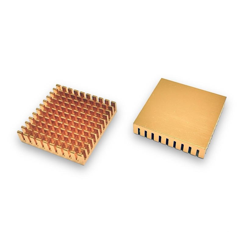 『正典UCHI電子』 鋁散熱片 4公分 4.5公分 金色 金色開槽 CPU散熱器 DIY散熱條 純鋁製導熱塊
