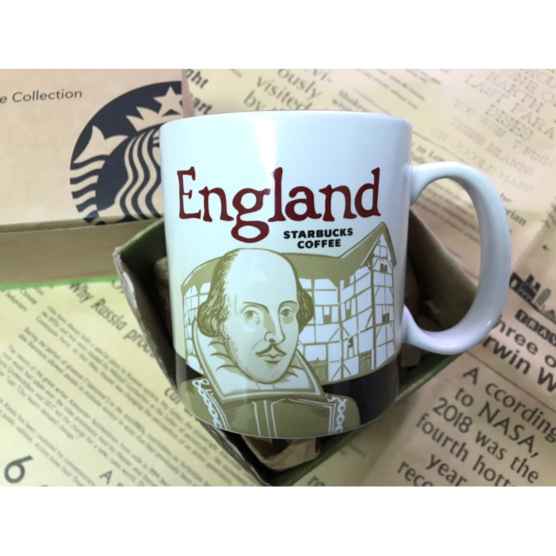 星巴克 英格蘭 莎翁 絕版 城市杯 馬克杯 Starbucks England mug