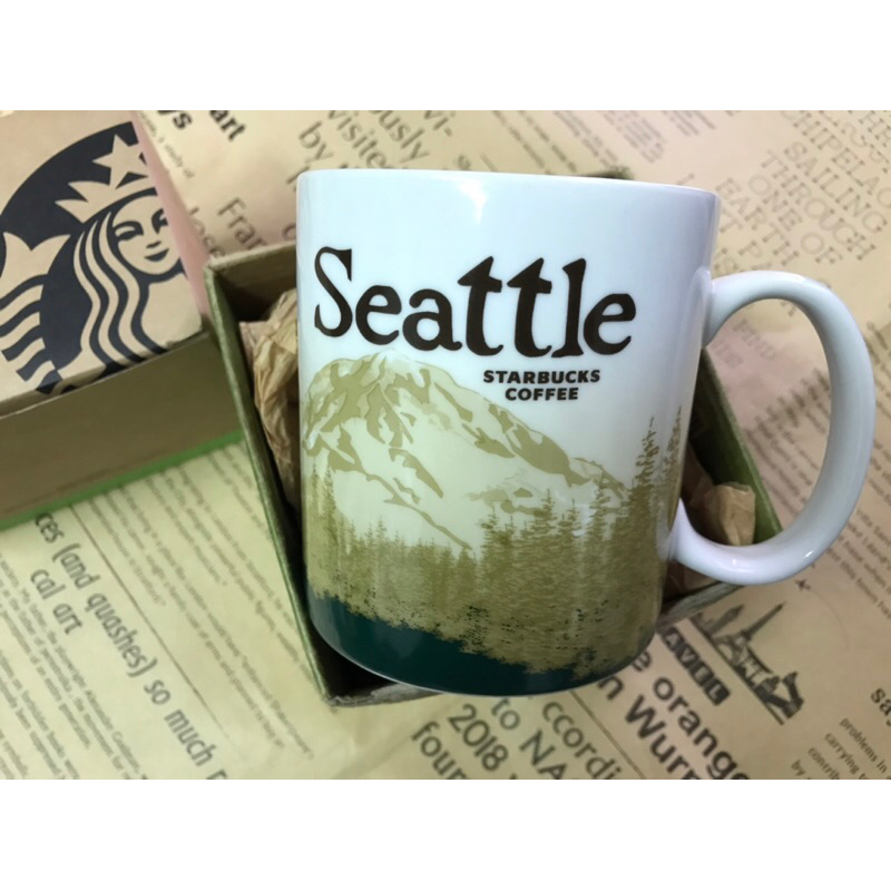 星巴克 西雅圖 美國 V1 CS城市馬克杯 全新 絕版 Starbucks Seattle mug