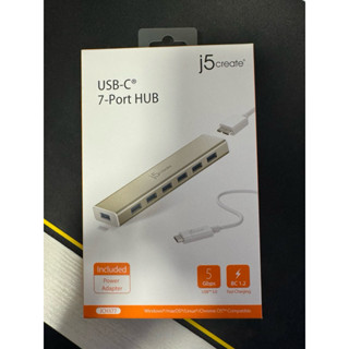j5create usb-c 7埠usb hub JCh377 全新