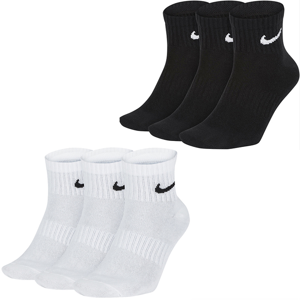 Nike 襪子 長襪 中筒 薄款 三入組 黑/白【運動世界】SX7677-010/SX7677-100