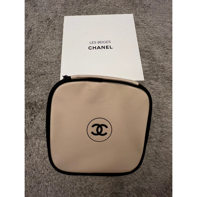 Chanel 香奈兒 化妝包 時尚裸光果凍粉餅造型化妝包