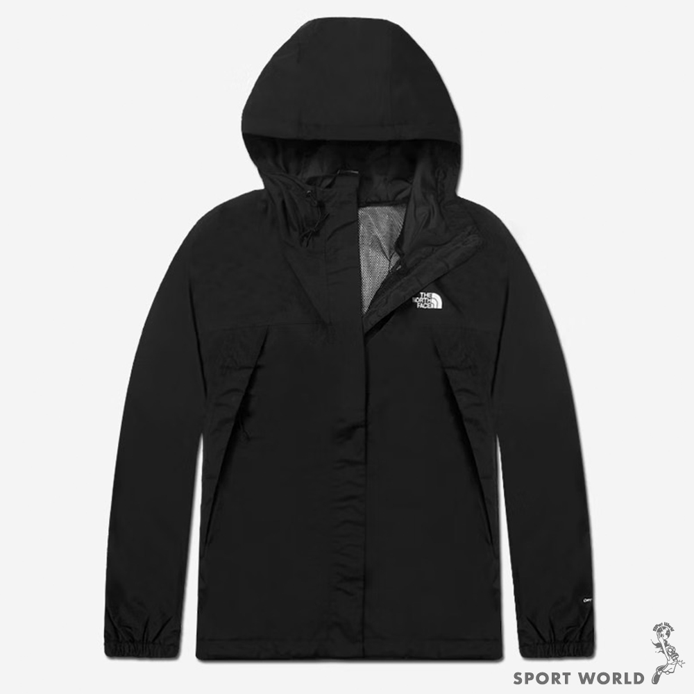 The North Face 北面 女裝 連帽外套 防潑水 拉鍊口袋 黑【運動世界】NF0A5K2XJK3