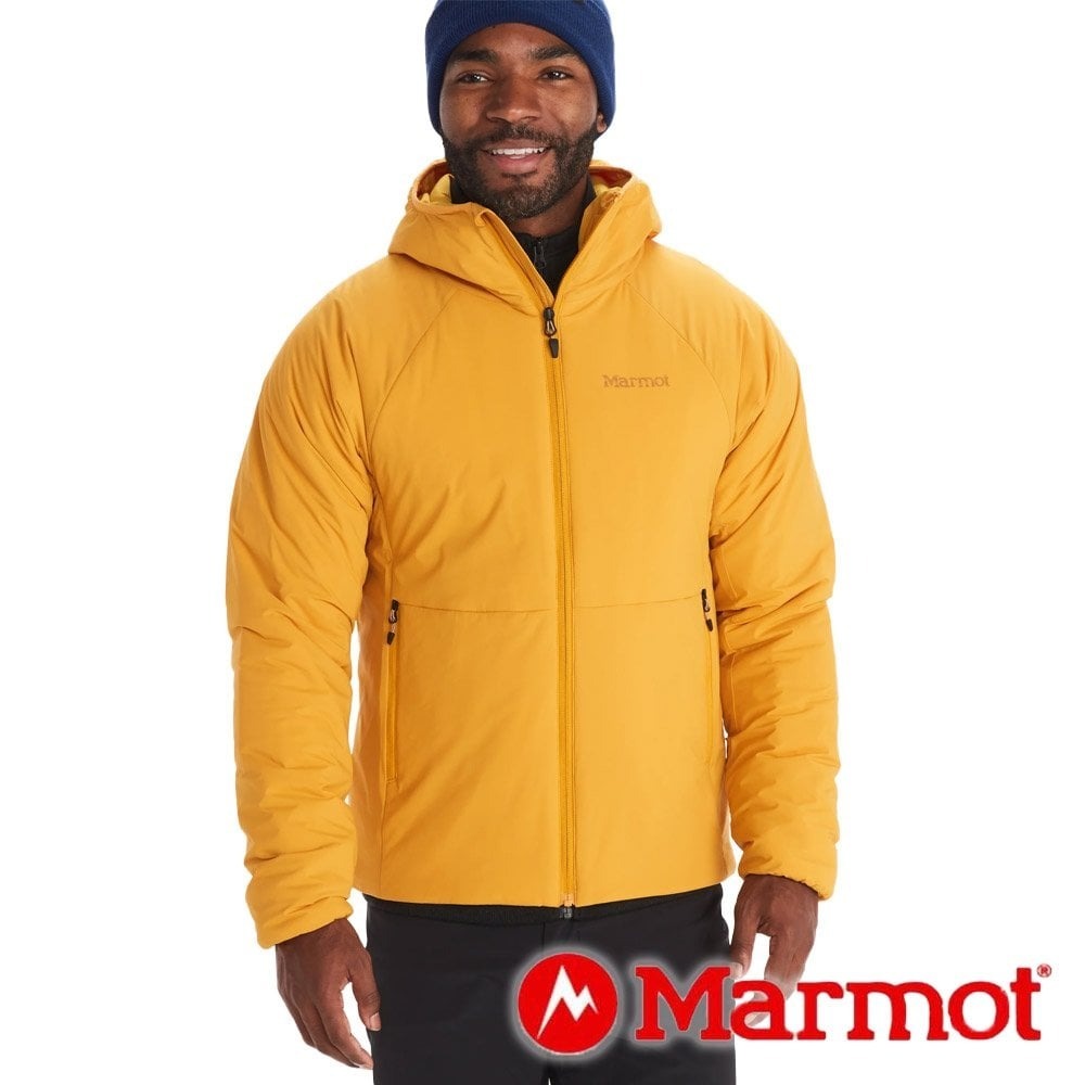 【Marmot】男彈性保暖連帽外套(PrimaLoft)『黃色』M12691