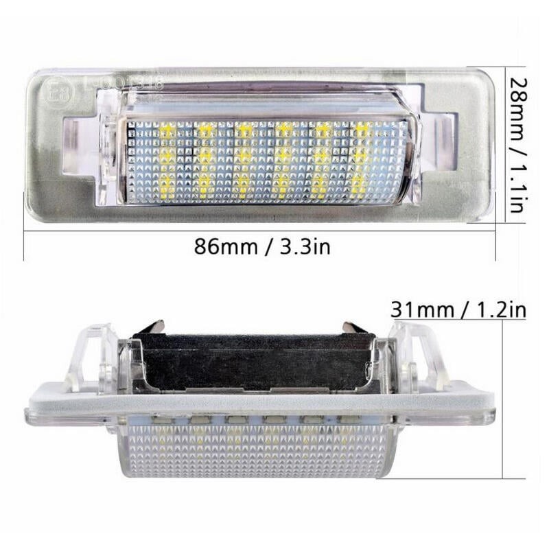 【億威】(牌照燈/二顆價)全新 BENZ W210 4D W202 4D LED 專用牌照燈