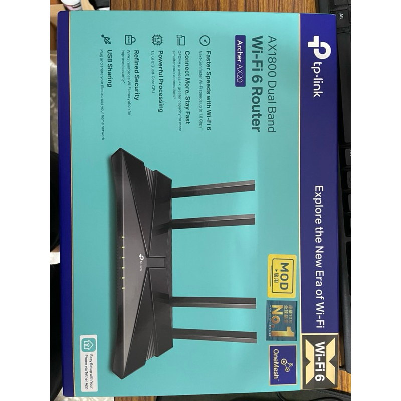 TP-link AX1800 Wi-Fi 6 路由器  Archer AX20(全新）