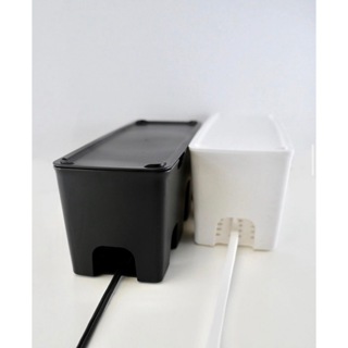 日本製 插座 電線收納盒 (黑/白)