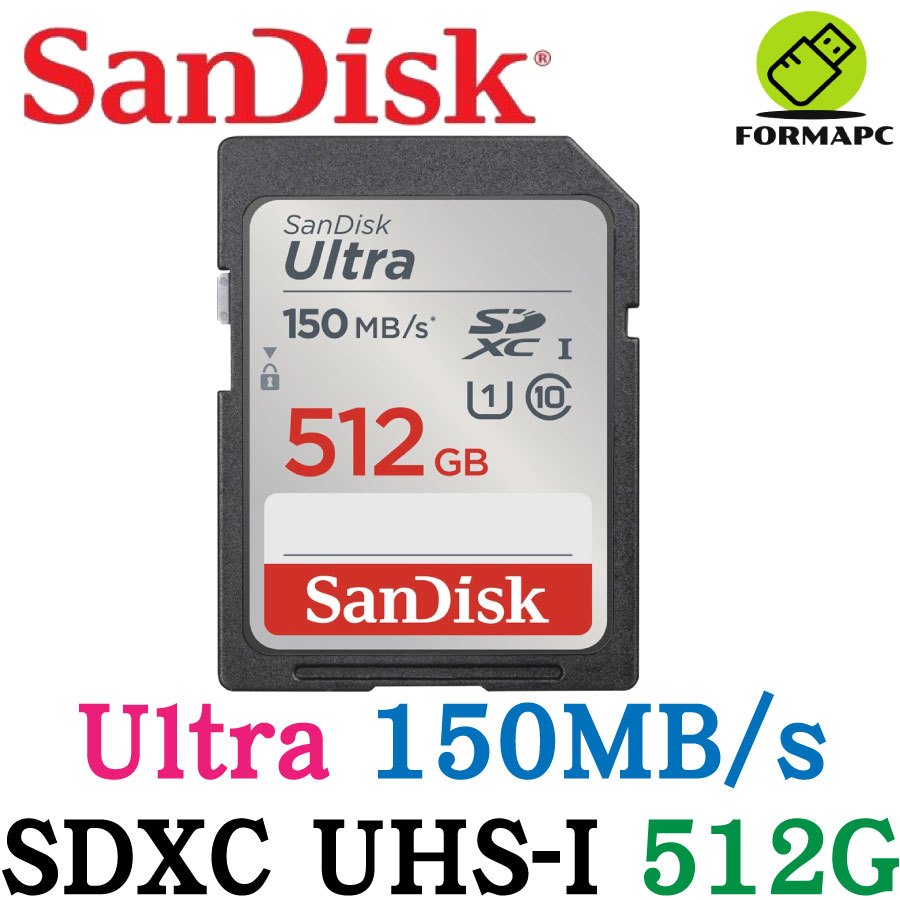 SanDisk Ultra SDXC SD UHS-I 512G 512GB 150MB/s 相機卡 高速傳輸 記憶卡