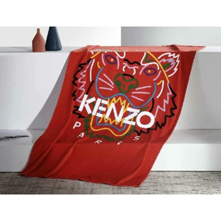 KENZO 毛毯 紅色 虎頭 有盒子 午睡毯 毛毯