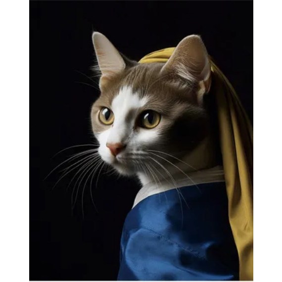 8款 貓星人主角 現貨 【日本製】貓咪 藝術畫 精品 相框畫 吶喊 星空 猫