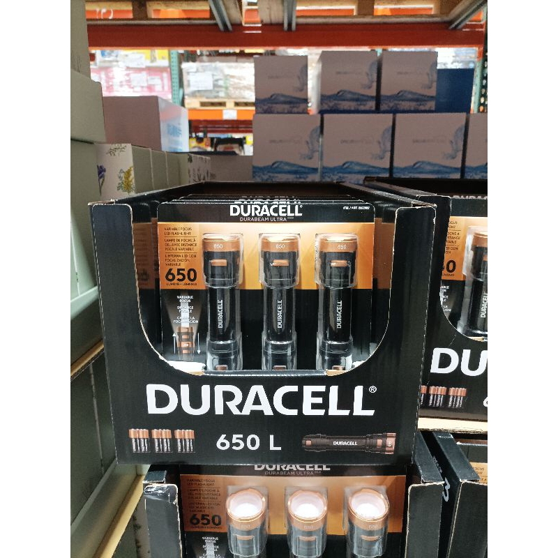 手電筒 好市多 代購 DURACELL 650流明LED手電筒三入組 附12顆電池