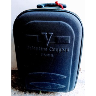 巴黎 Valentino Coupeau 範倫鐵諾 加大防爆拉鍊硬殼行李箱 二輪拉桿登機箱 旅行箱