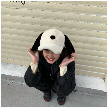 ❤️💛滿149免運💙💜超萌的兔子！韓國冬天可愛長耳朵毛茸茸保暖棒球帽子兔耳朵帽子/史努比