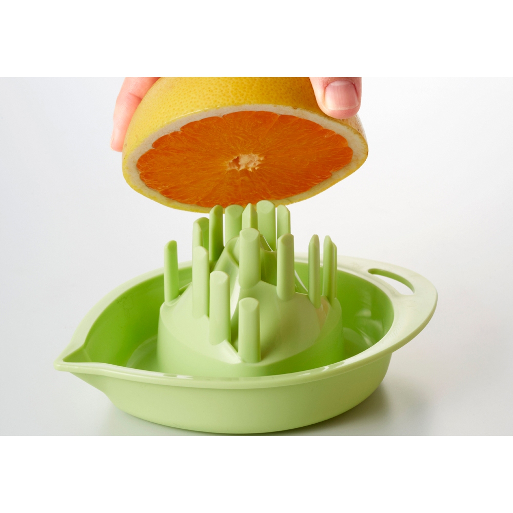 日本製【SMILE KIDS】專利劍山結構 葡萄柚榨汁器(黃色) 檸檬 柳橙 茂谷柑 多功能 居家料理 免電源榨汁器