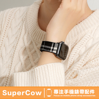 ins 秋冬毛呢款 適用於 Apple Watch 9 蘋果錶帶 9 8 7 6 SE 44mm 45mm 替換錶帶