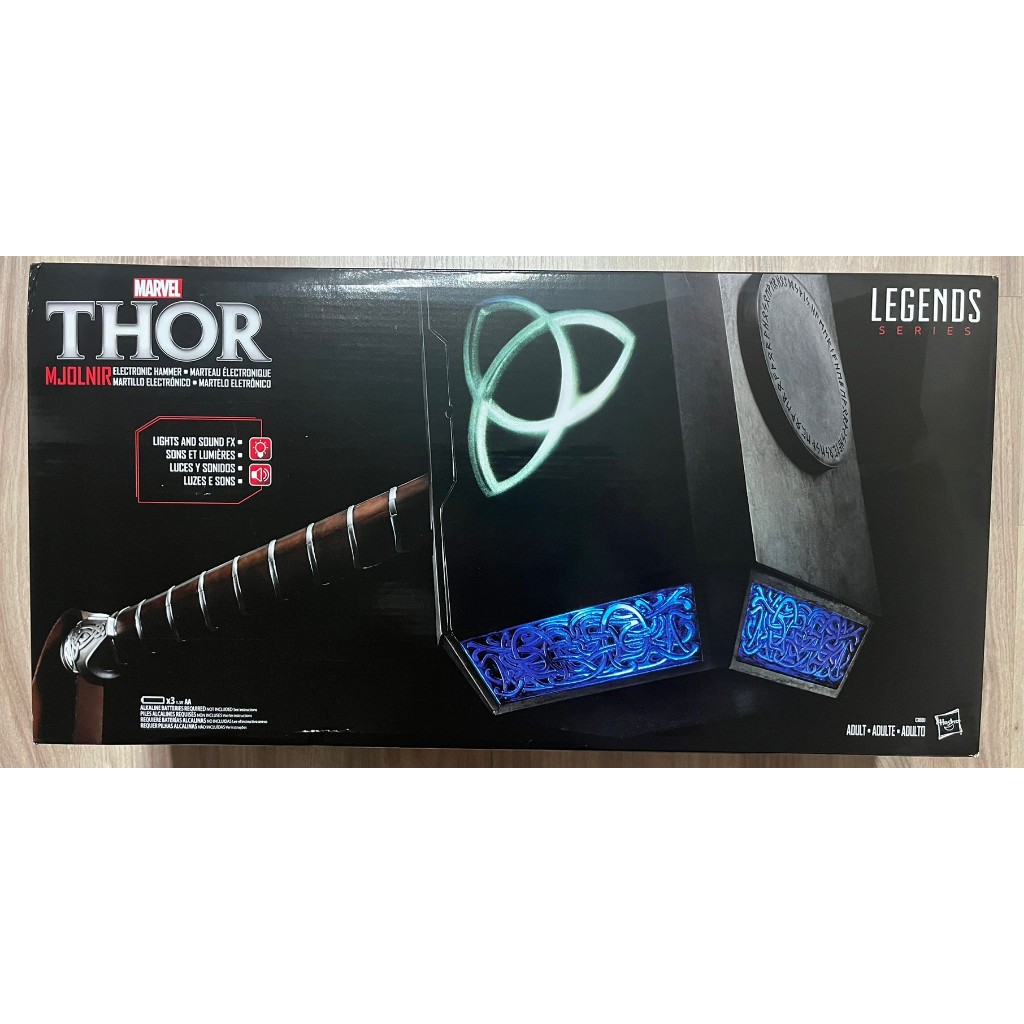 僅郵或面/Marvel Legends Series雷神之鎚Thor Mjolnir Electronic Hammer