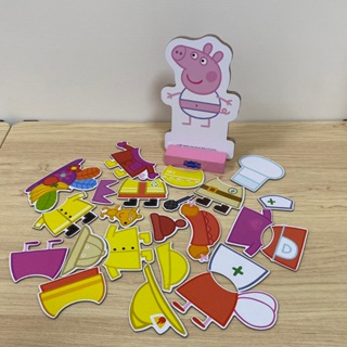 〈二手玩具〉Peppa Pig 佩佩豬磁鐵變裝玩具