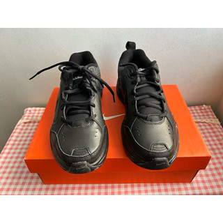 全新 NIKE AIR MONARCH IV 黑 皮革 26公分