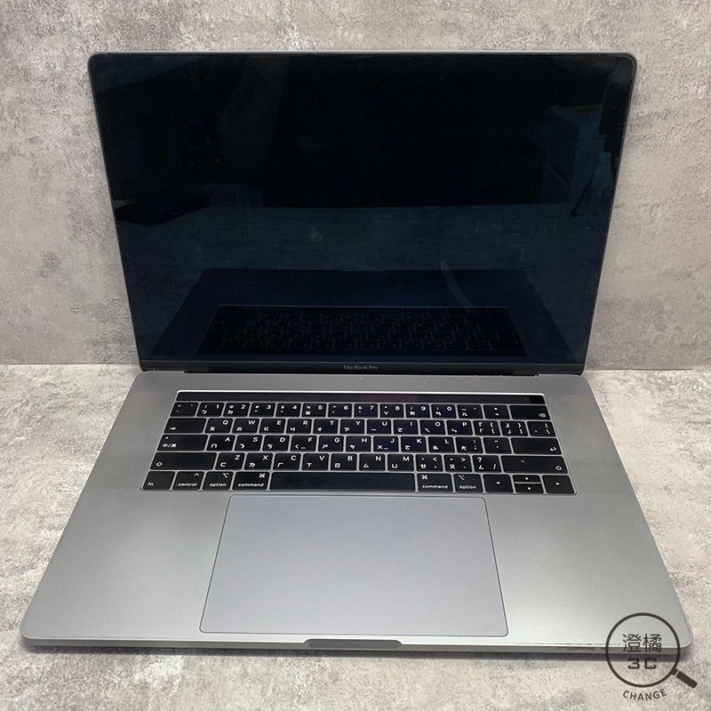 『澄橘』Macbook PRO 15吋 2019 I7 2.6/16G/256GB 灰《二手 無盒裝 中古》A66122