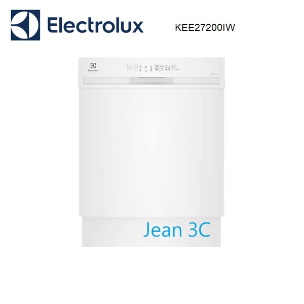 【Electrolux 伊萊克斯】60公分 13人份 半嵌式洗碗機 KEE27200IW