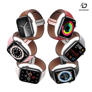 DUX DUCIS Apple Watch S1-S9 Ultra YA 真皮錶帶 手錶帶 表帶 磁扣 小牛皮 防水