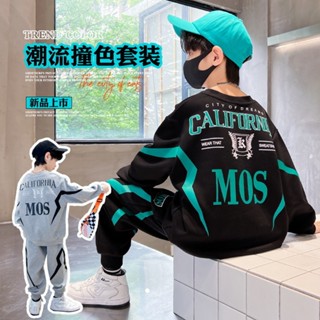 go cool shop 臺灣出貨 現貨 中大男童 酷炫時尚長袖 長褲 運動套裝1121205