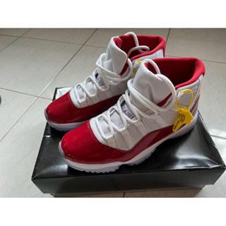 NIKE Air Jordan 11 Retro 男鞋 白紅色 經典 AJ11籃球鞋