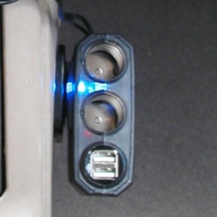 車用USB充電器2穴(3A)+2孔電源線 BSMI:R55579 12V~24V 臺灣製