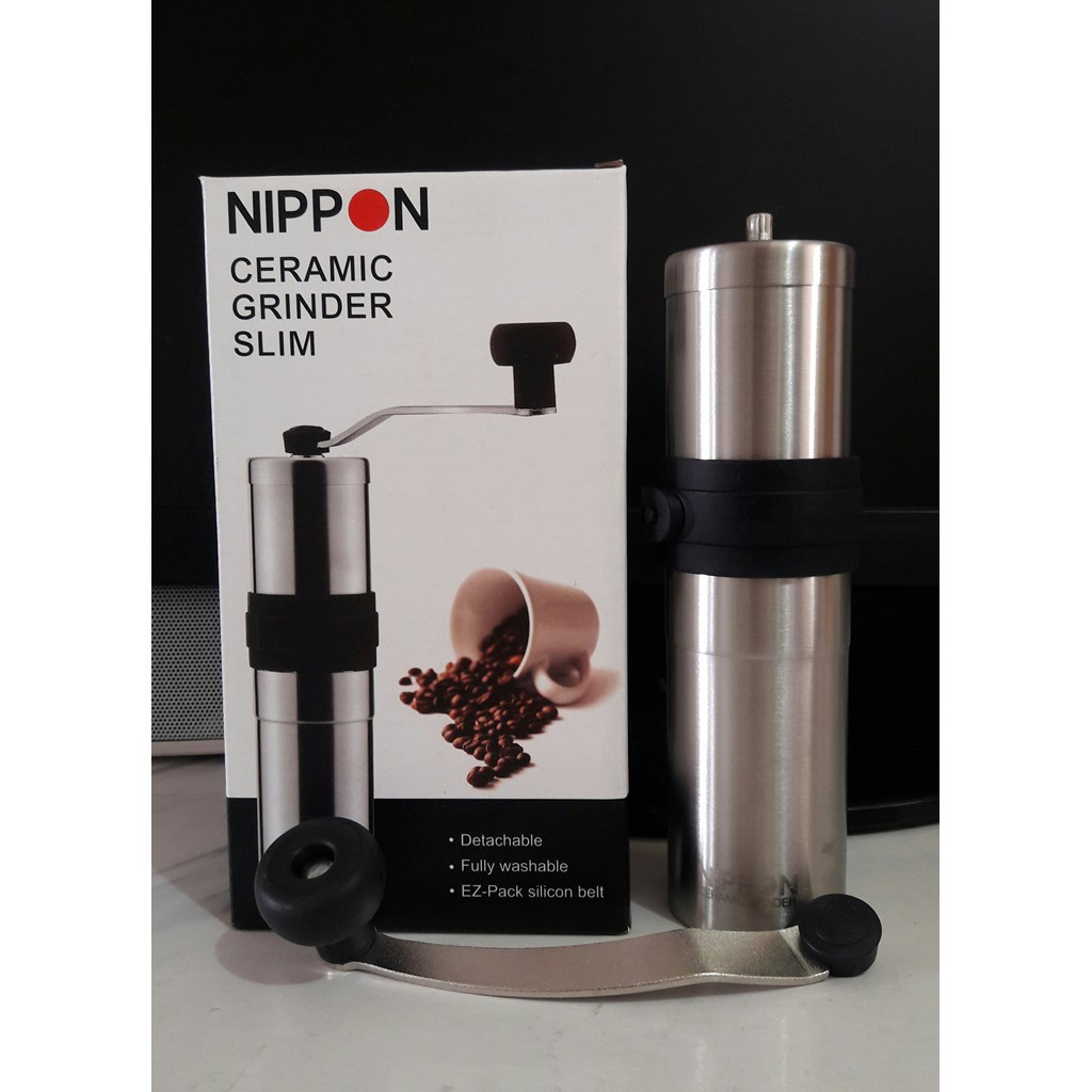 (全新)NIPPON 隨行磨豆機 30g 黑色 YU0701 陶瓷刀盤 輕巧好帶 磨豆機 手搖磨豆機