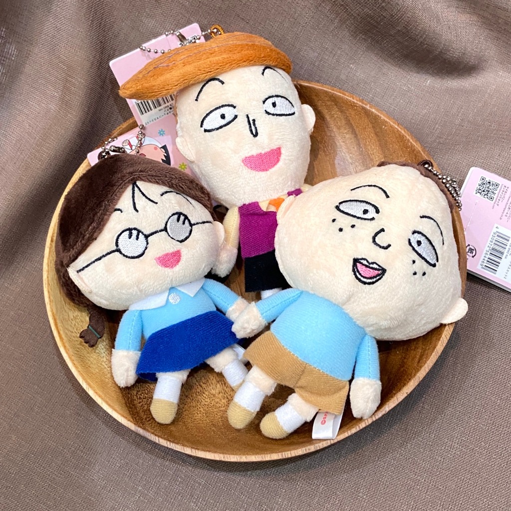【笑太太日本服飾雜貨舖】現貨 日本境內限定販售 超大娃娃吊飾  櫻桃小丸子 小玉 永澤 花輪刺繡表情
