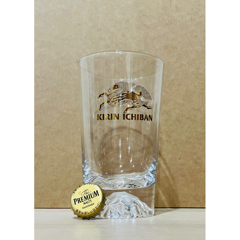 Kirin 麒麟 一番搾 啤酒杯 富士山杯 1.0 高度14cm