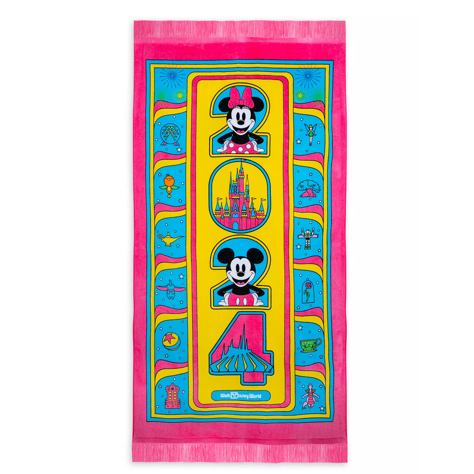 預購❤️正版❤️ 美國迪士尼 Minnie Mouse 米奇 2024 mickey 米妮 毛巾 浴巾 純棉