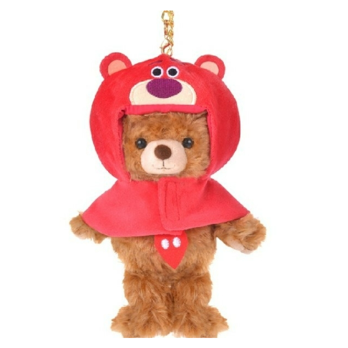 日本迪士尼商店 Disney Store 熊抱哥 草莓熊 大學熊 金鏈專用 披風 變裝 衣服