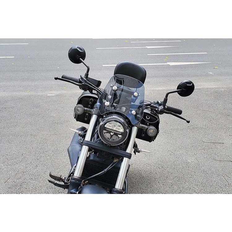 rebel 500擋風鏡 適用於 Honda 500S改裝加高風鏡 rebel500S  叛軍1100風鏡